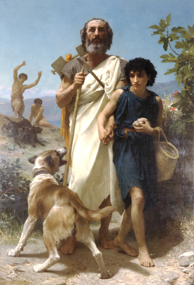 Bouguereau, William-Adolphe (1825-1905) - Homere et son guide.JPG